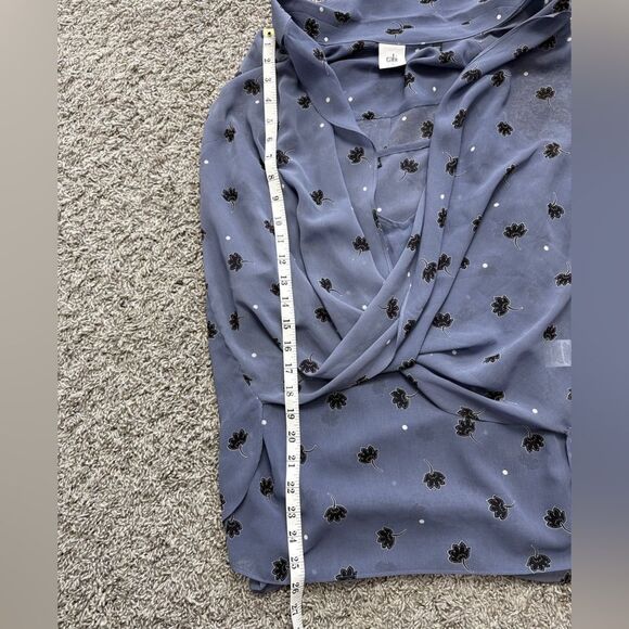 CAbi Blue Floral Two Piece Blouse - Picture 7 of 7